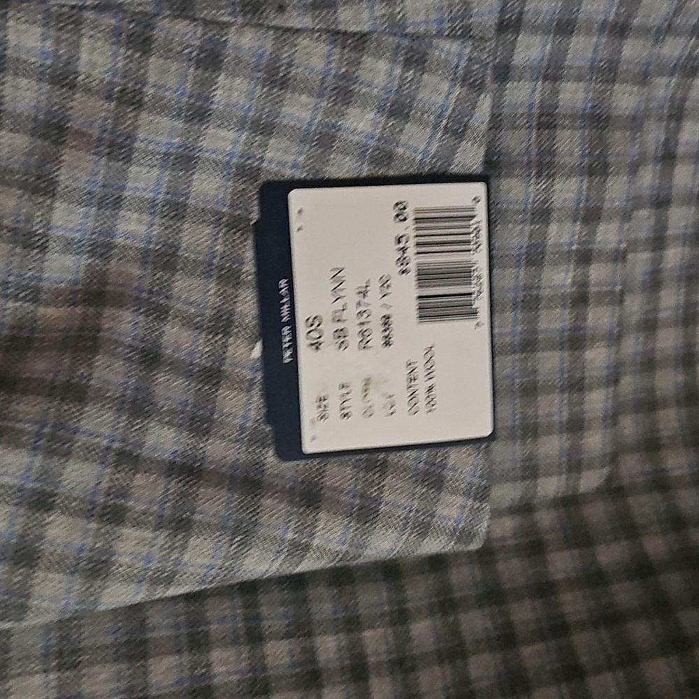 Peter Millar blue/Grey Plaid blazer, size 40S - Picture 8 of 8